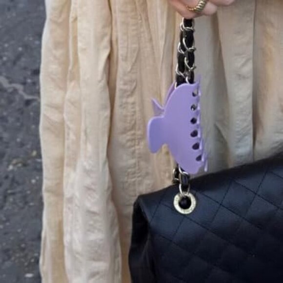 Hair Claw Clip Acetate Oversized Stylish for Thick Thin Hair Lavender main image 6
